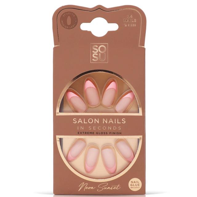 SOSU Cosmetics False Nails - Neon Sunset on Productcaster.