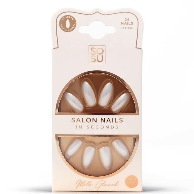 SOSU Cosmetics Glazed False Nails - Milk on Productcaster.