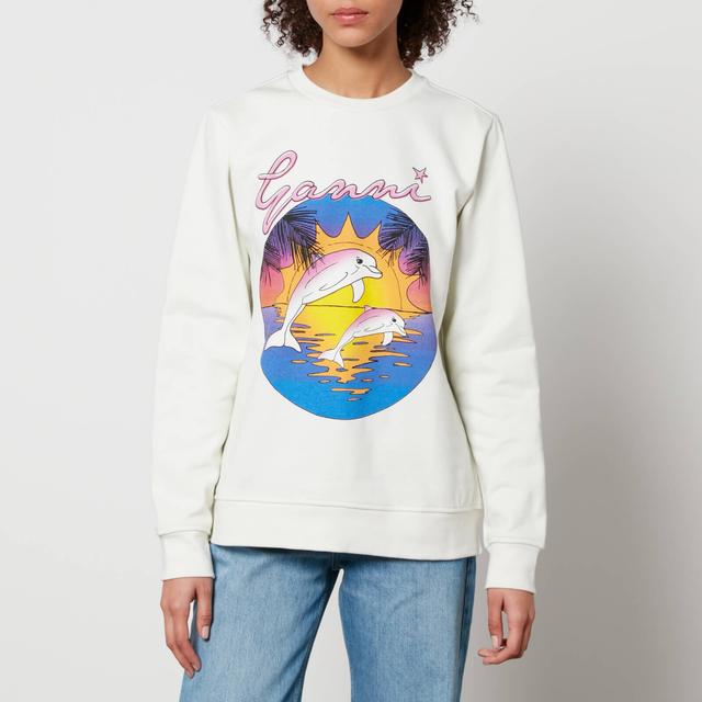 Ganni x Coggles Isoli Dolphin Organic Cotton Sweatshirt - XL on Productcaster.