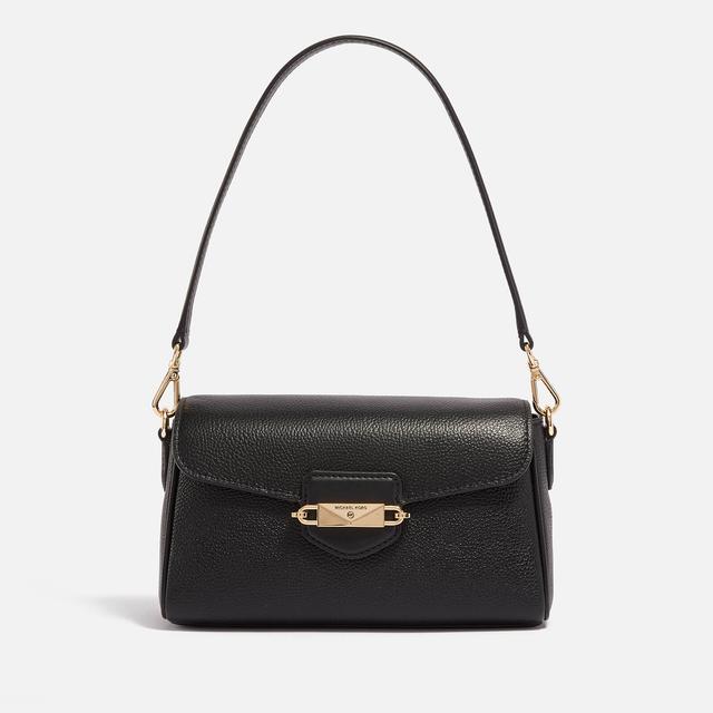 MICHAEL Kors Fleur Leather Crossbody Bag Black on Productcaster.