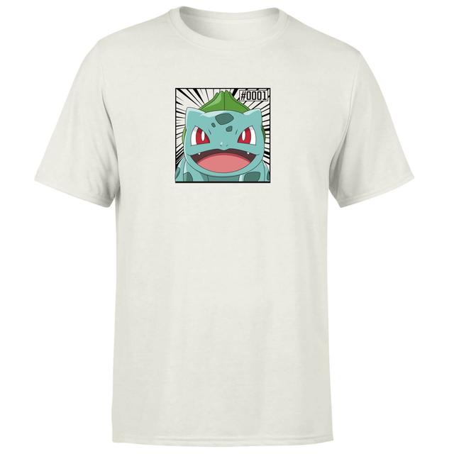 Pokémon Pokédex Bulbasaur #0001 Hombre Camiseta - Crema - S on Productcaster.