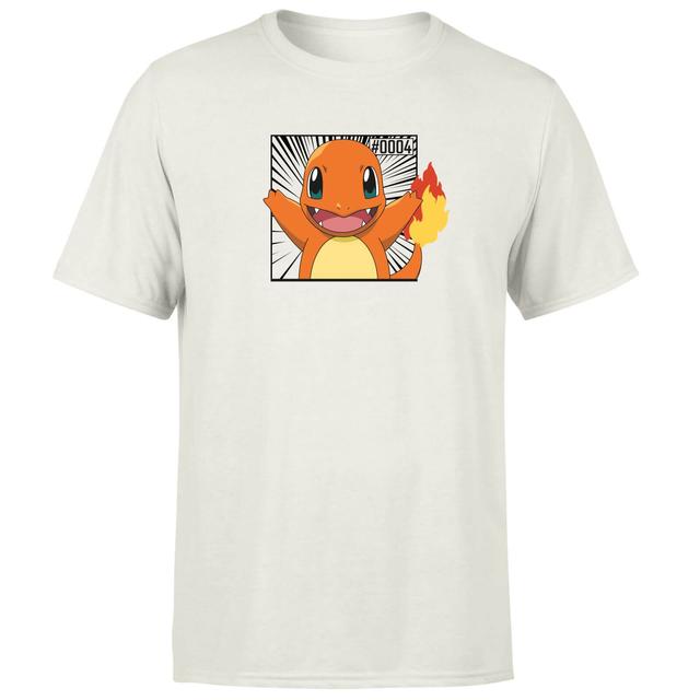 Pokémon Pokédex Charmander #0004 Hombre Camiseta - Crema - S on Productcaster.