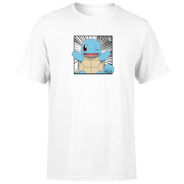 Pokémon Pokédex Squirtle #0007 Camiseta Hombre - Blanco - XXL on Productcaster.