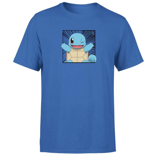 Pokémon Pokédex Squirtle #0007 Camiseta Hombre - Azul - L on Productcaster.