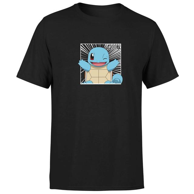 Pokémon Pokédex Squirtle #0007 Camiseta Hombre - Negro - XL on Productcaster.