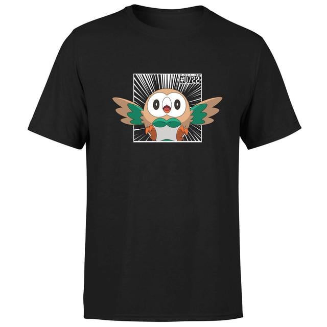 Pokemon Rowlet Men's T-Shirt - Black - M on Productcaster.