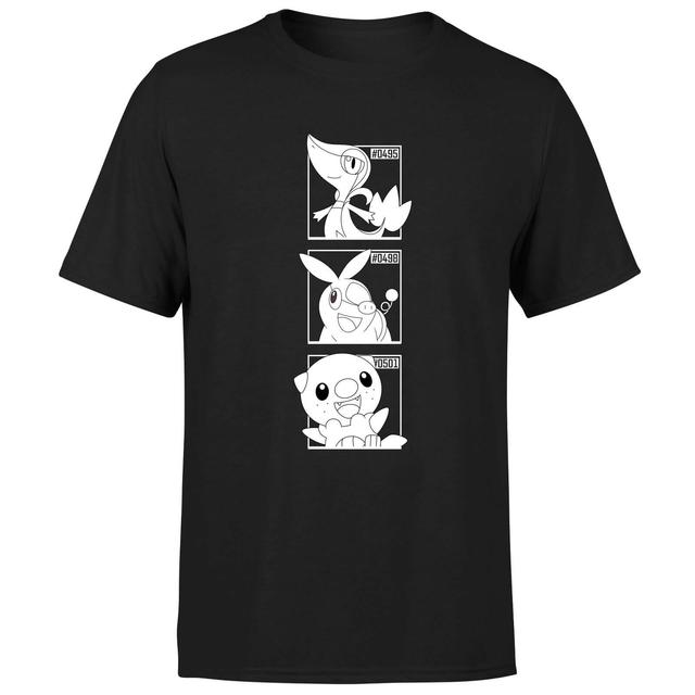 Pokemon Generation 5 Monochrome Starters Men's T-Shirt - Black - M on Productcaster.