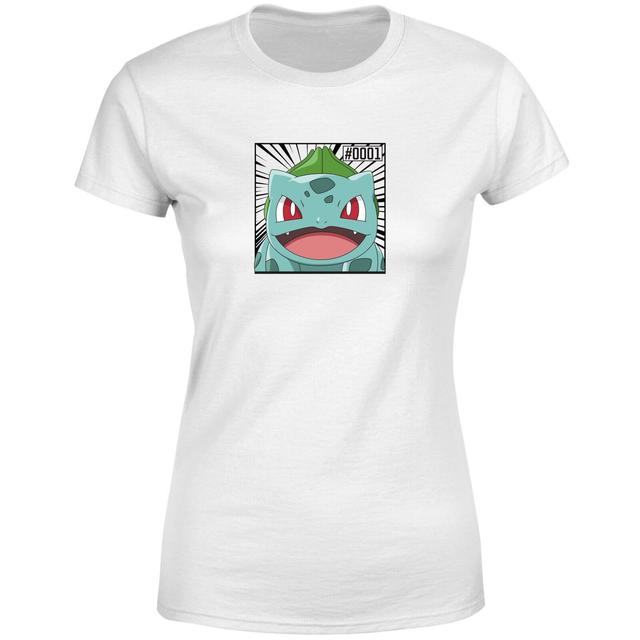 Pokémon Pokédex Bulbasaur #0001 Mujer Camiseta - Blanco - M on Productcaster.