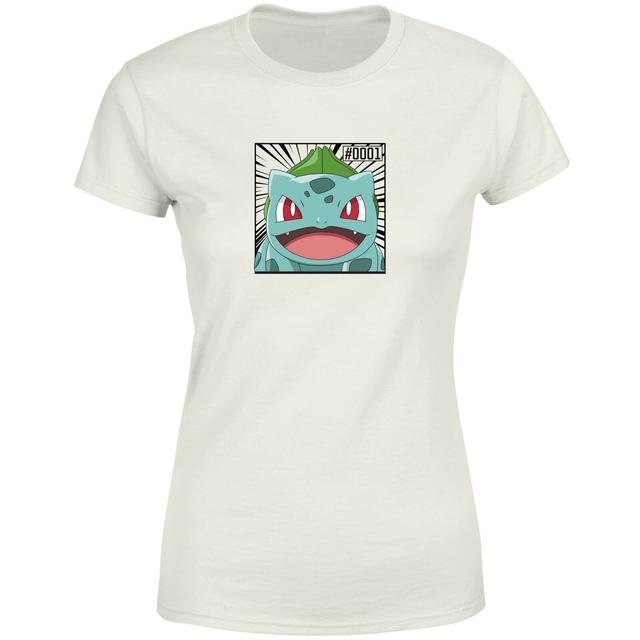 Pokémon Pokédex Bulbasaur #0001 Mujer Camiseta - Crema - XXL on Productcaster.