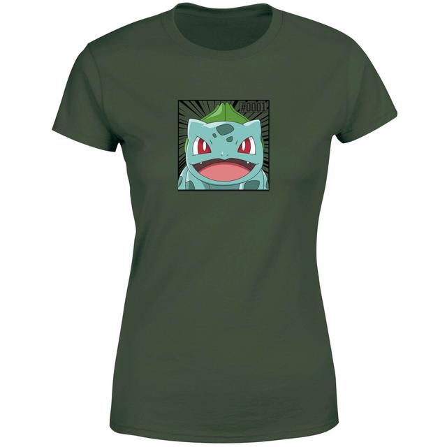 Pokémon Pokédex Bisasam #0001 Frauen T-Shirt - Green - S on Productcaster.