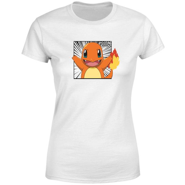 Pokémon Pokédex Glumanda #0004 Frauen T-Shirt - Weiß - 4XL on Productcaster.