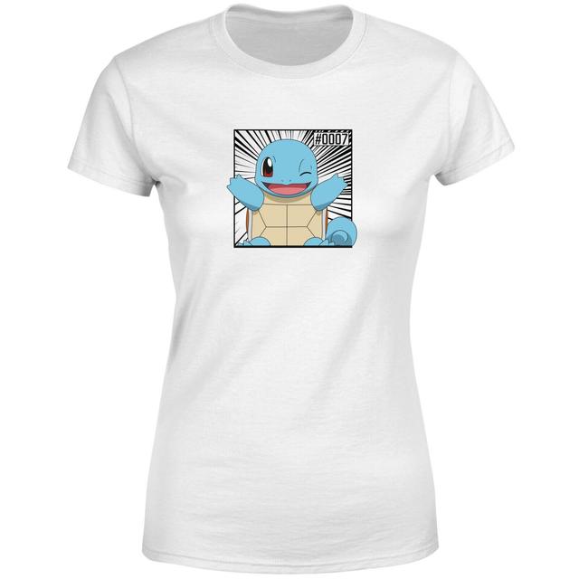 Pokémon Pokédex Squirtle #0007 Camiseta Mujer - Blanco - XL on Productcaster.