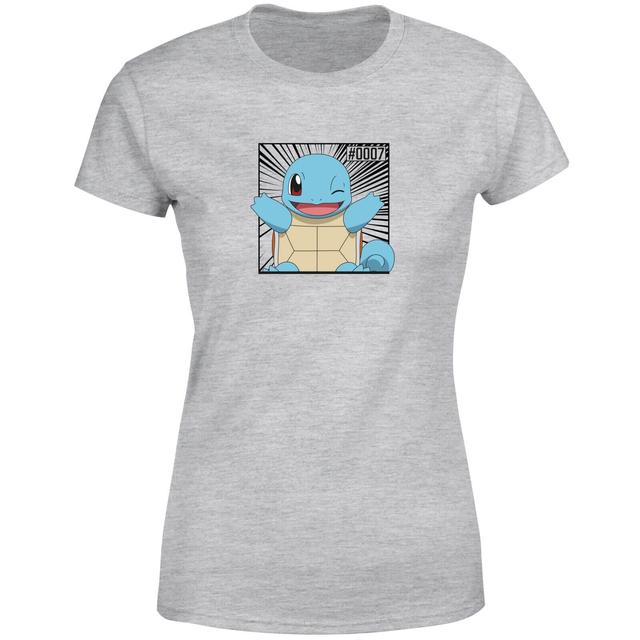 Pokémon Pokédex Squirtle #0007 Camiseta Mujer - Gris - 3XL on Productcaster.