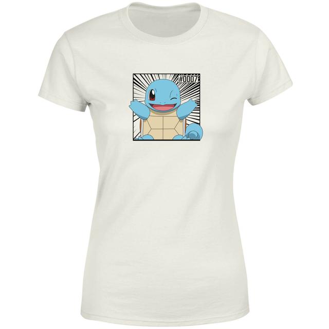 Pokémon Pokédex Squirtle #0007 Camiseta Mujer - Crema - M on Productcaster.