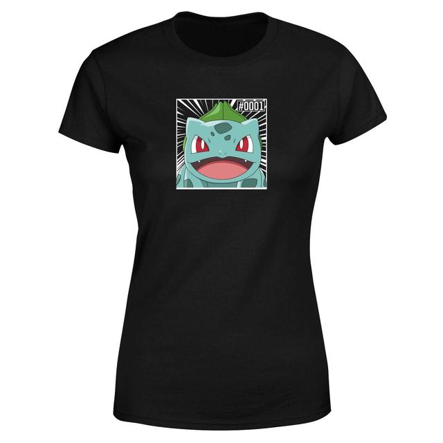 Pokémon Pokédex Bisasam #0001 Frauen T-Shirt - Schwarz - XL on Productcaster.