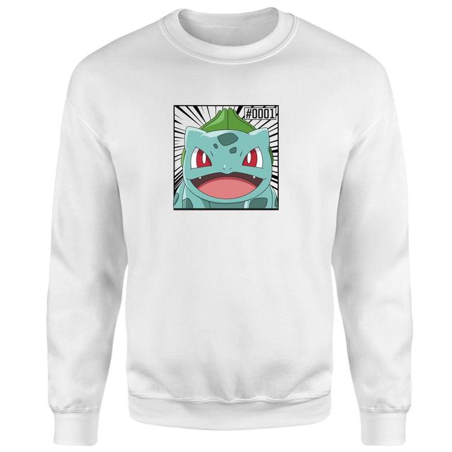 Pokémon Pokédex Bulbasaur #0001 Sudadera - Blanco - XS on Productcaster.