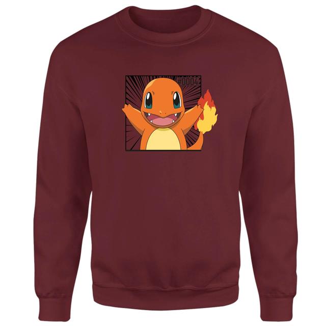 Pokémon Pokédex Charmander #0004 Sudadera - Borgoña - XL on Productcaster.