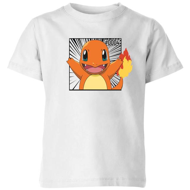 Pokémon Pokédex Charmander #0004 Niño Camiseta - Blanco - 5-6 años on Productcaster.