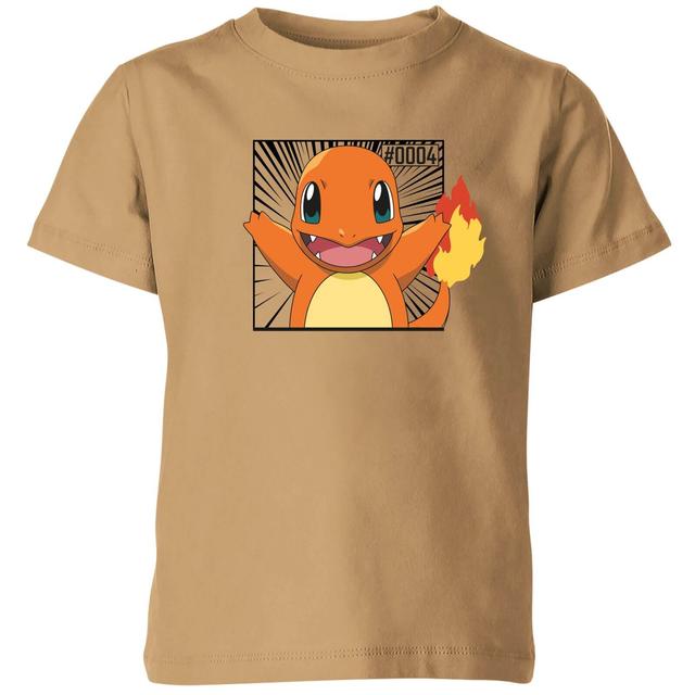 Pokémon Pokédex Charmander #0004 Niño Camiseta - Tostado - 5-6 años on Productcaster.