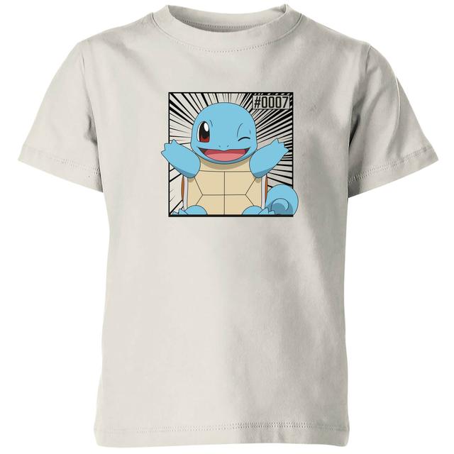 Pokémon Pokédex Squirtle #0007 Kids' T-Shirt - Cream - 5-6 ans on Productcaster.