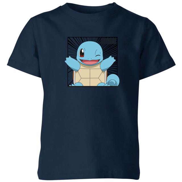 Pokémon Pokédex Schiggy #0007 Kinder T-Shirt - Navy - 7-8 Jahre on Productcaster.