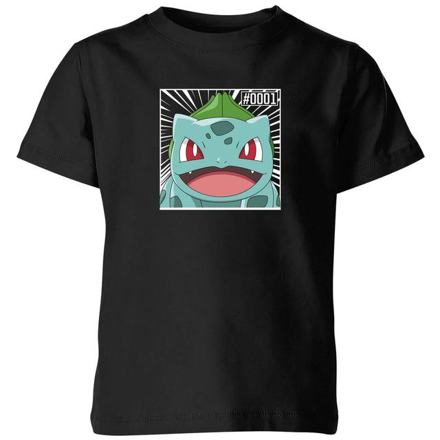 Pokémon Pokédex Bisasam #0001 Kinder T-Shirt - Schwarz - 3-4 Jahre on Productcaster.