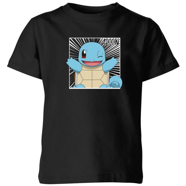 Pokémon Pokédex Squirtle #0007 Camiseta Niño - Negro - 5-6 años on Productcaster.