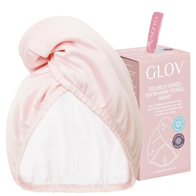 GLOV Double-Sided Satin Premium Hair Wrap Towel - Satin Champagne on Productcaster.