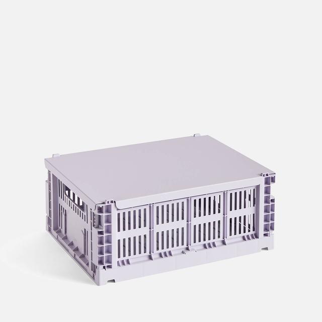 HAY Colour Crate Lid - Medium - Lavender Purple on Productcaster.