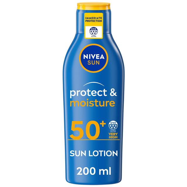 NIVEA SUN Protect & Moisture Sun Cream Lotion SPF50+ 200ml on Productcaster.