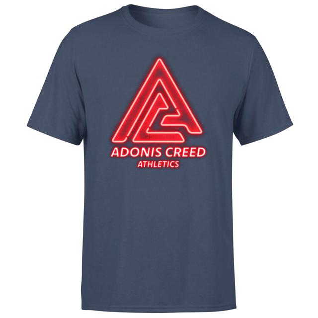 Creed Adonis Creed Athletics Neon Sign Men's T-Shirt - Navy - XS on Productcaster.