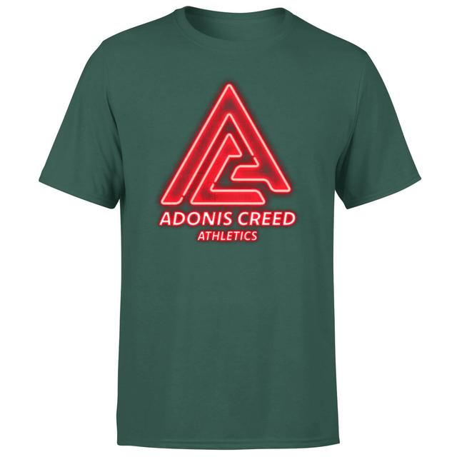 Creed Adonis Creed Athletics Neon Sign Men's T-Shirt - Green - XXL on Productcaster.