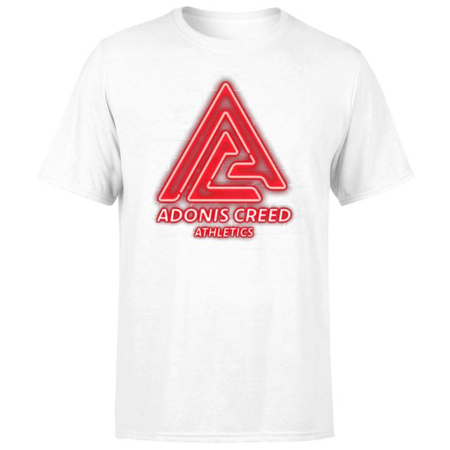 Creed Adonis Creed Athletics Neon Sign Men's T-Shirt - White - 3XL on Productcaster.