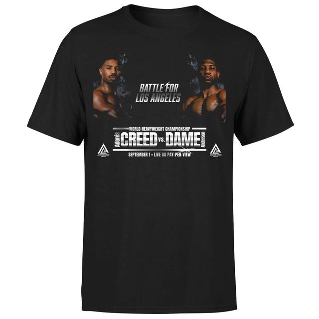 Creed Battle For Los Angeles Men's T-Shirt - Black - 4XL on Productcaster.