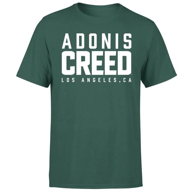 Creed Adonis Creed LA Logo Men's T-Shirt - Green - L on Productcaster.