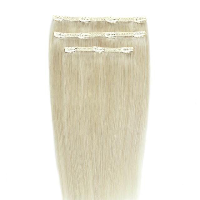 Beauty Works Deluxe Clip-in 20 Inch Extensions (Various Colours) - Pure Platinum on Productcaster.