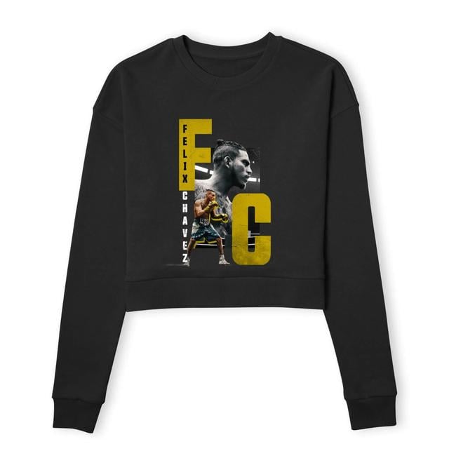 Creed Felix Chavez Women's Cropped Sweatshirt - Black - XXL on Productcaster.