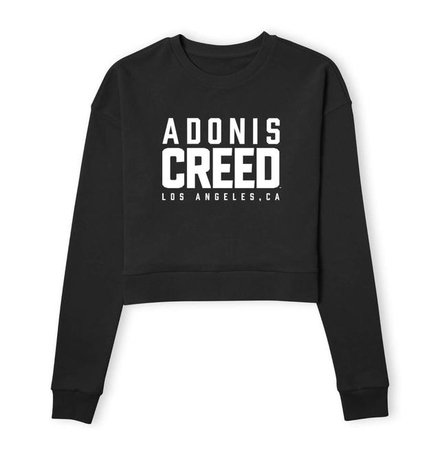 Creed Adonis Creed LA Logo Women's Cropped Sweatshirt - Black - L on Productcaster.