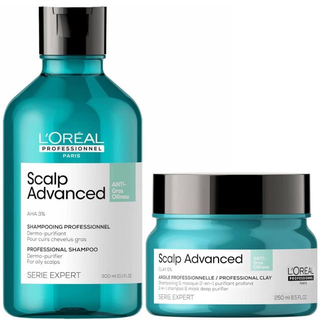 L'Oréal Professionnel Serié Expert Scalp Advanced Anti-Oiliness Hair Shampoo and Mask Duo on Productcaster.