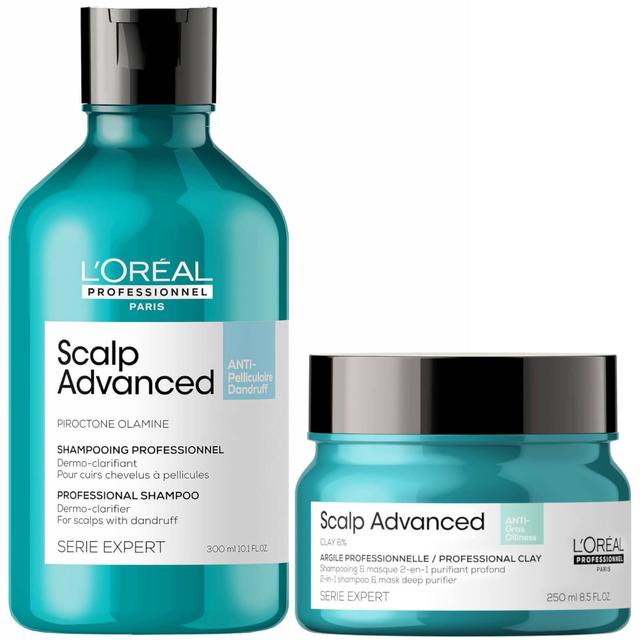 L'Oréal Professionnel Serié Expert Scalp Advanced Anti-Dandruff Shampoo and Mask Routine for Oily Dandruff Hair on Productcaster.