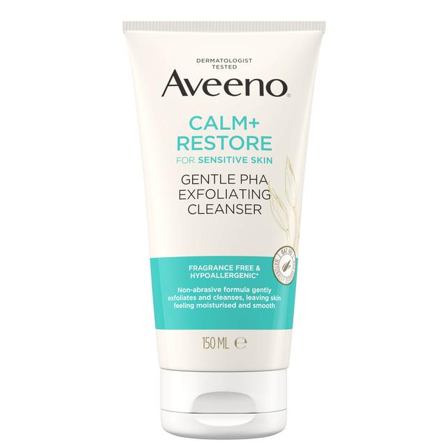 Aveeno Face Calm and Restore Gentle PHA Exfoliating Cleanser 150ml on Productcaster.