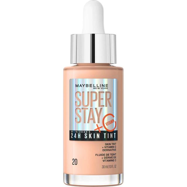 Maybelline Super Stay up to 24H Skin Tint Foundation + Vitamin C 30ml (Various Shades) - 20 on Productcaster.