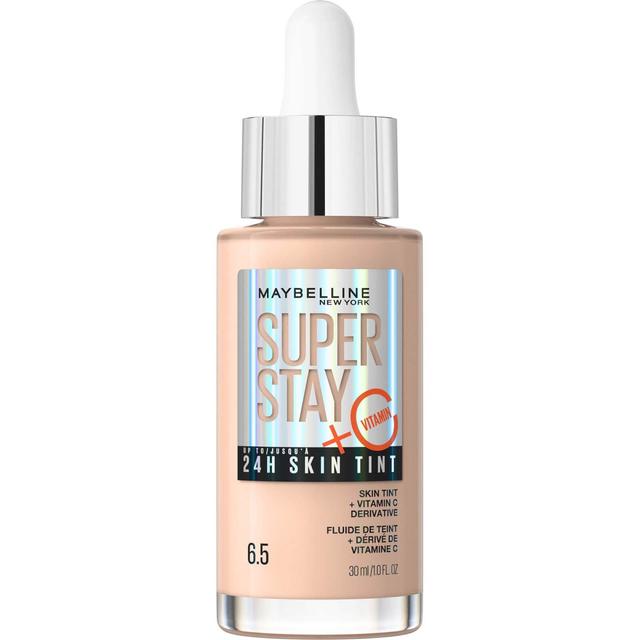 Maybelline Super Stay up to 24H Skin Tint Foundation + Vitamin C 30ml (Various Shades) - 6.5 on Productcaster.