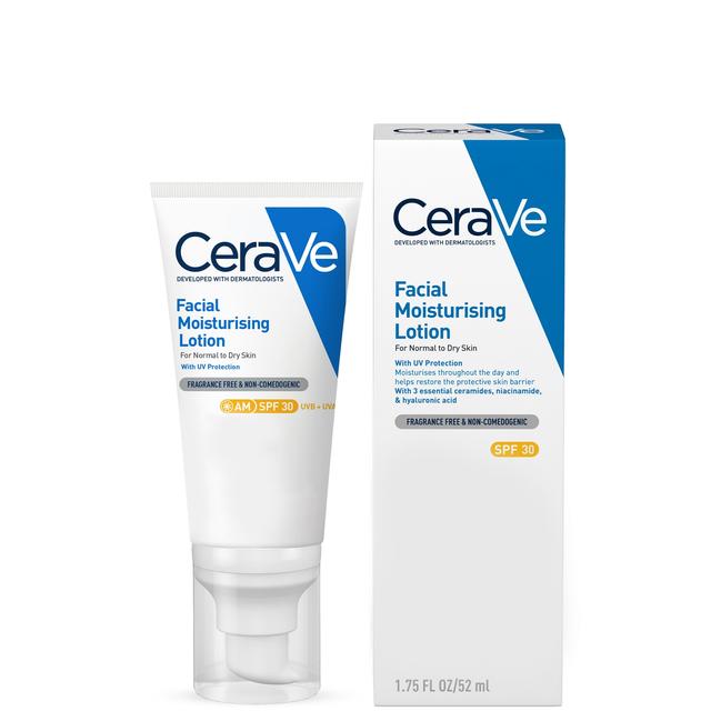 CeraVe AM Facial Moisturising Lotion SPF30 with Ceramides for Normal to Dry Skin 52ml on Productcaster.