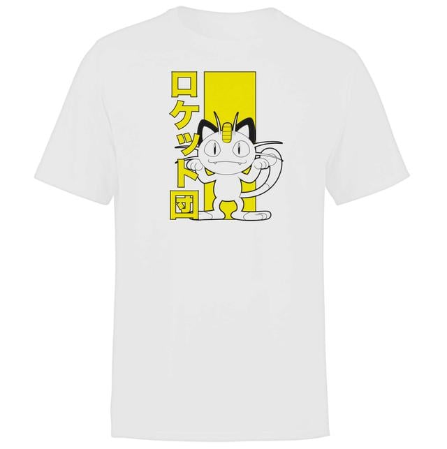 Akedo X Pokémon Team Rocket Meowth Men's T-Shirt - White - XL - Vit on Productcaster.