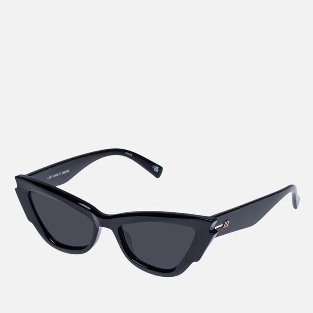 Le Specs Lost Days Tritan Cat-Eye Sunglasses Black on Productcaster.