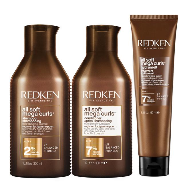 Redken All Soft Mega Curl Intense Hydrating and Nourishing Routine Set for Curly and Coily Hair on Productcaster.