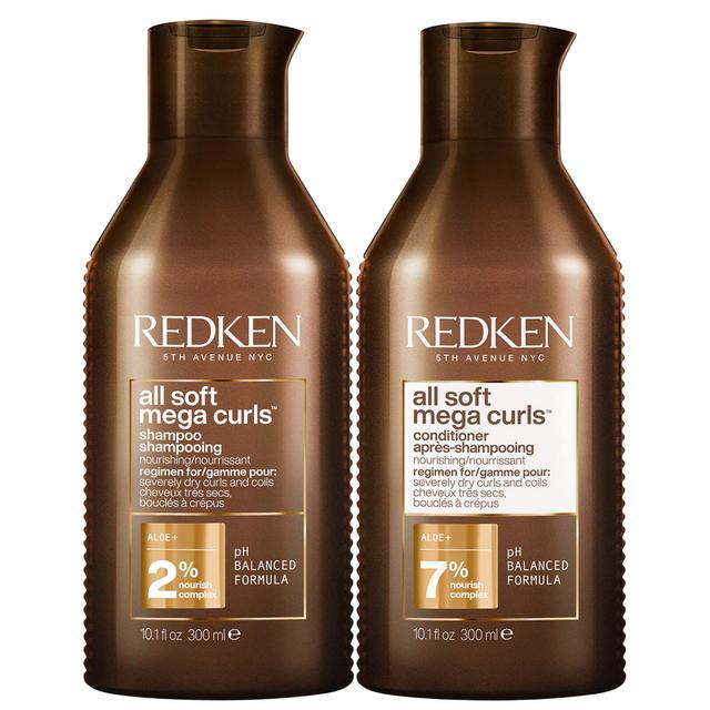 Redken All Soft Mega Curl Hydrating and Nourishing Shampoo and Conditioner Bundle for Curly and Coily Hair on Productcaster.