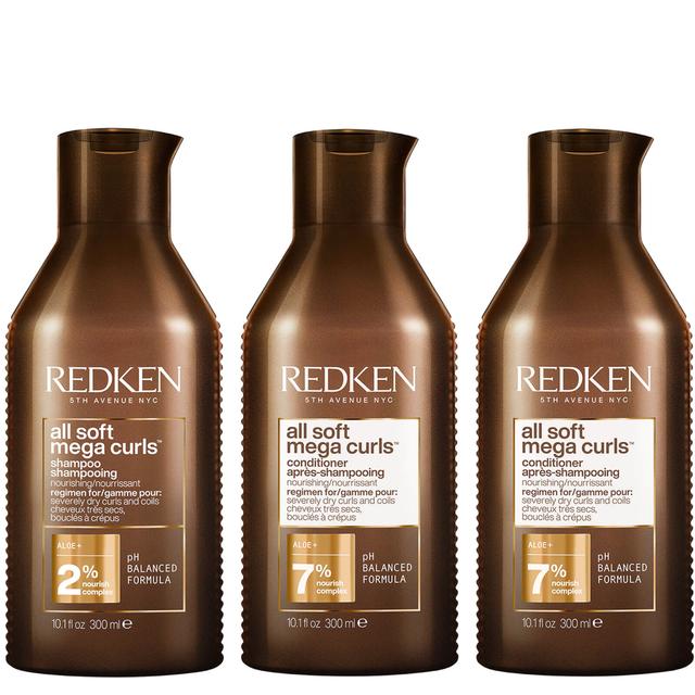 Redken All Soft Mega Curl Hydrating and Nourishing Shampoo with Conditioner Duo for Curly and Coily Hair on Productcaster.