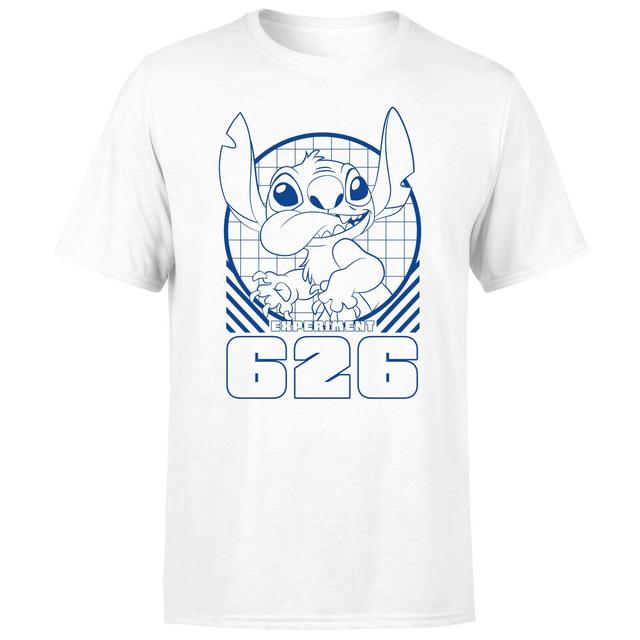 Lilo And Stitch Warning Experiment 626 Men's T-Shirt - White - XS on Productcaster.